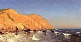 Sanford Robinson Gifford Famous Paintings - Clay Bluffs on No Man's Land
